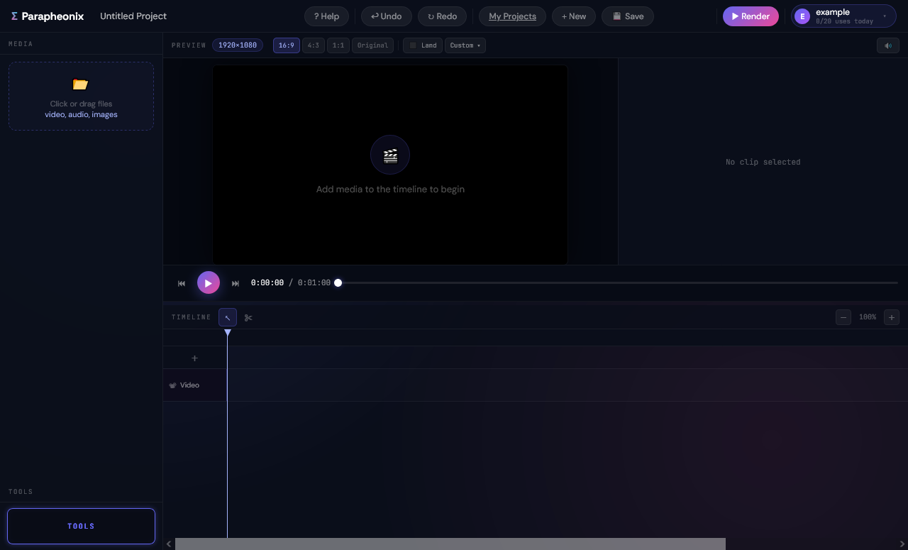 Full editor interface