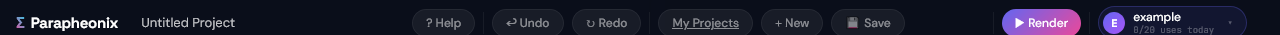 Editor topbar