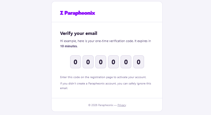 Verify Your Email
