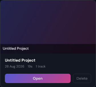 Opening a Project
