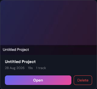 Deleting a Project
