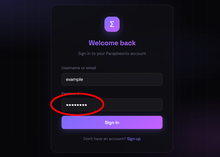 Submit Your Password